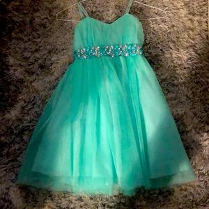 Mint color dress! From the brand, JOY KIDS USA